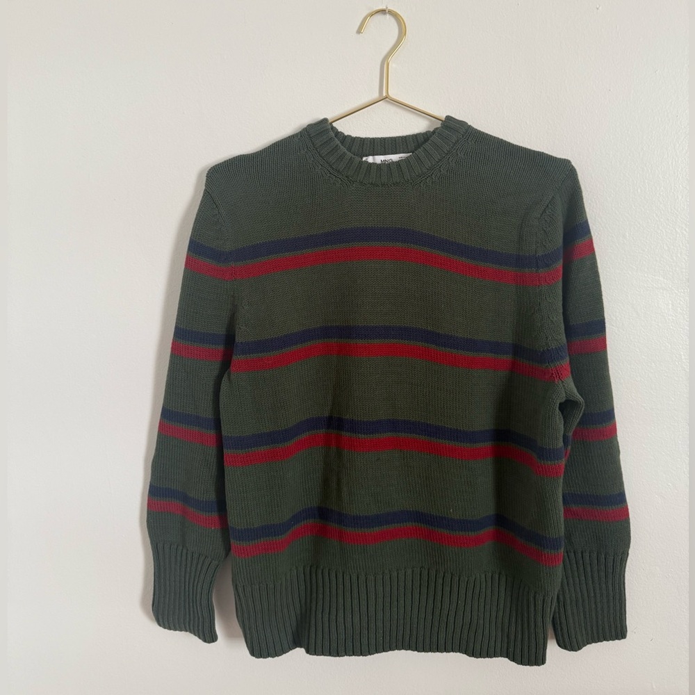Mango striped cotton sweater